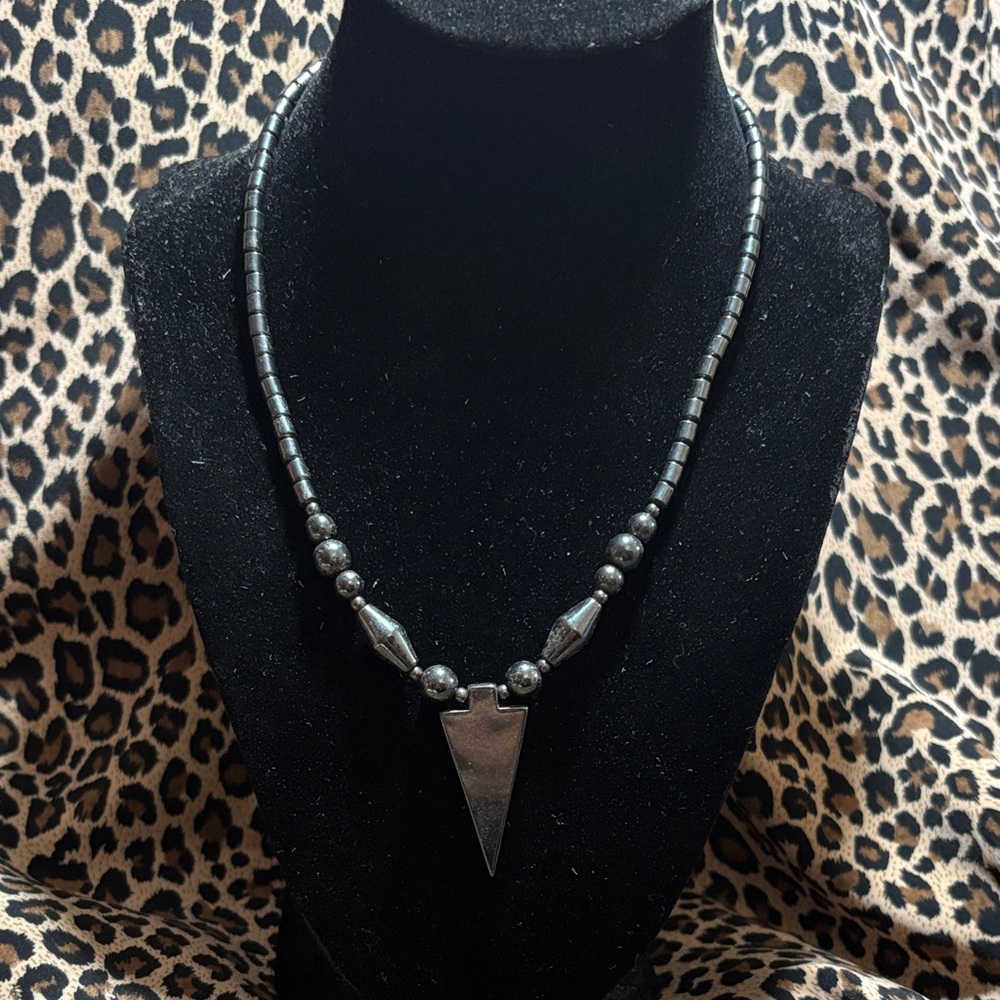 Elegant Black Beaded Necklace
